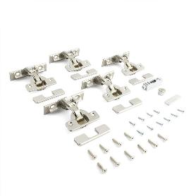 KIT EXEDRA PUSH Y SMOVE PARA PUERTAS ESCAMOTEABLES - ACABADO NÍQUEL O TITANIO SEGÚN MODELO ACABADO NIQUEL TIPO PUSH