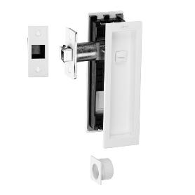 TOPE DE PUERTA IMANTADO IN.20.927 CON RETENCIÓN MAGNÉTICA - INSTALACIÓN EN SUELO Y CUERPO METÁLICO ACABADO BLANCO