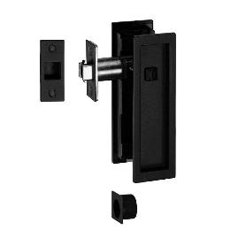 TOPE DE PUERTA IMANTADO IN.20.927 CON RETENCIÓN MAGNÉTICA - INSTALACIÓN EN SUELO Y CUERPO METÁLICO ACABADO NEGRO