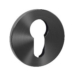 BOCALLAVE REDONDA IN.04.RPZ.05N PARA CILINDRO YALE - ACERO INOXIDABLE SATINADO Ø50 MM ACABADO NEGRO