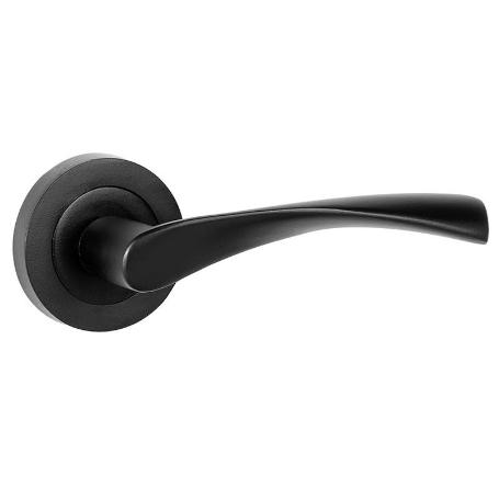 ROSETA ALUMINIO MODELO ZEUS Ø50 NIQUEL CEPILLADO, NEGRO MATE ACABADO NEGRO MATE