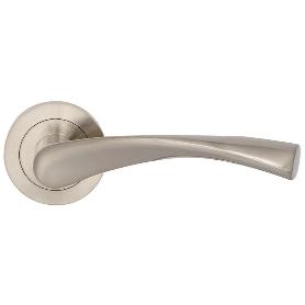 ROSETA ALUMINIO MODELO ZEUS Ø50 NIQUEL CEPILLADO, NEGRO MATE ACABADO NIQUEL CEPILLA