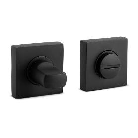 MULETILLA DESBLOQUEO ZAMAK 35X35 NIQUEL CEPILLADO, NEGRO MATE ACABADO NEGRO