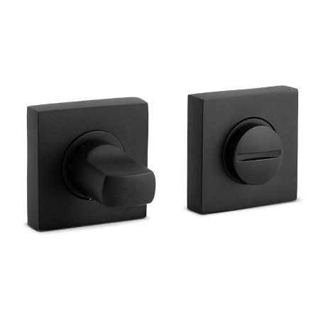 MULETILLA DESBLOQUEO ZAMAK 35X35 NIQUEL CEPILLADO, NEGRO MATE ACABADO NEGRO