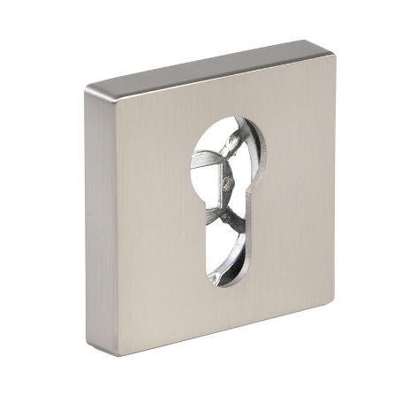 BOCALLAVE ZAMAK YALE Z CUADRADO 51X51 NIQUEL CEPILLADO, NEGRO MATE ACABADO NIQUEL CEPILLA