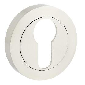 BOCALLAVE ALUMINIO MODELO YALE R Ø50 NIQUEL CEPILLADO, NEGRO MATE ACABADO NIQUEL CEPILLA