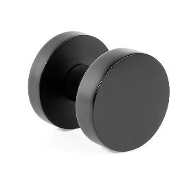 POMO MANIVELA REDONDO Ø53 ELIO NEGRO, NIQUEL SATINADO ACABADO NEGRO MATE