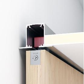 GUIA ALUMINIO ANODIZADA LITE-60 TOP 2M 2111 LARGO 3M