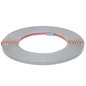 PERFIL ADHESIVO ALU - TAPE 0,5 GRUESO 25M NEGRO MATE, CROMO, PLATA MATE ACABADO PLATA MATE ANCHO 10