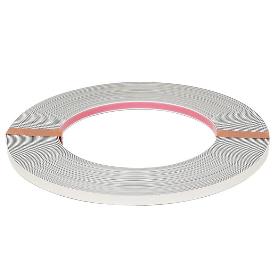 PERFIL ADHESIVO ALU - TAPE 0,5 GRUESO 25M NEGRO MATE, CROMO, PLATA MATE ACABADO CROMO ANCHO 8