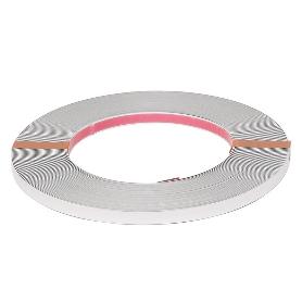 PERFIL ADHESIVO ALU - TAPE 0,5 GRUESO 25M NEGRO MATE, CROMO, PLATA MATE ACABADO CROMO ANCHO 10