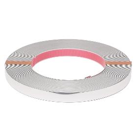 PERFIL ADHESIVO ALU - TAPE 0,5 GRUESO 25M NEGRO MATE, CROMO, PLATA MATE ACABADO CROMO ANCHO 16