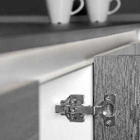 EMUCA LOTE DE 20 BISAGRAS RECTAS X92N Y SUPLEMENTOS PARA ATORNILLAR, ACERO, NIQUELADO