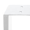 EMUCA JUEGO DE PATAS RECTANGULARES SQUARE PARA MESA, ANCHO 600MM, ACERO, PINTADO BLANCO