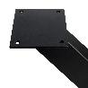 EMUCA JUEGO DE PATAS CROSS PARA MESA, ANCHO 695MM, ACERO, PINTADO NEGRO