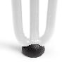 EMUCA LOTE DE 4 PATAS HAIRPIN DE 3 VARILLAS PARA MESA, ALTURA 710MM, ACERO, PINTADO BLANCO