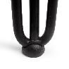 EMUCA LOTE DE 4 PATAS HAIRPIN DE 3 VARILLAS PARA MESA, ALTURA 710MM, ACERO, PINTADO NEGRO