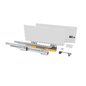 EMUCA CAJÓN EXTERIOR CONCEPT 30KG DE ALTURA 185MM, PROFUNDIDAD 450MM, ACERO, PINTADO BLANCO