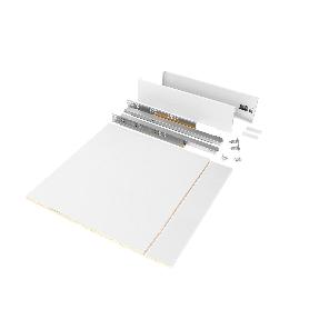 EMUCA KIT DE CAJÓN PARA COCINA O BAÑO VERTEX DE ALTURA 93MM CON REGULACIÓN 3D, TABLEROS INCLUIDOS, MÓDULO 600MM, PI