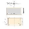 EMUCA KIT DE CAJÓN PARA COCINA O BAÑO VERTEX DE ALTURA 178MM CON REGULACIÓN 3D, TABLEROS INCLUIDOS, MÓDULO 450MM, G