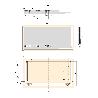 EMUCA KIT DE CAJÓN PARA COCINA O BAÑO VERTEX DE ALTURA 178MM CON REGULACIÓN 3D, TABLEROS INCLUIDOS, MÓDULO 900MM, G