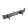 EMUCA KIT DE ACCESORIOS DIVISORES PARA INTERIOR DE CAJONES VERTEX-CONCEPT, ANCHO 900MM, ALUMINIO Y PLÁSTICO, GRIS A