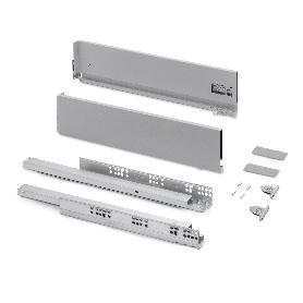 EMUCA CAJÓN EXTERIOR VERTEX CON REGULACIÓN 3D DE ALTURA 131MM, 40KG, PROFUNDIDAD 500MM, ACERO, PINTADO ALUMINIO