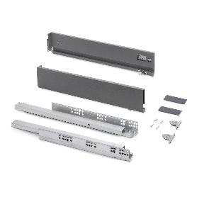 EMUCA CAJÓN EXTERIOR VERTEX CON REGULACIÓN 3D DE ALTURA 93MM, 40KG, ESPESOR DE TABLERO DE 18MM, PROFUNDIDAD 500MM, 