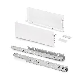 EMUCA CAJÓN EXTERIOR SIMPLEX 25KG DE ALTURA 159MM, PROFUNDIDAD 490MM, ACERO, PINTADO BLANCO