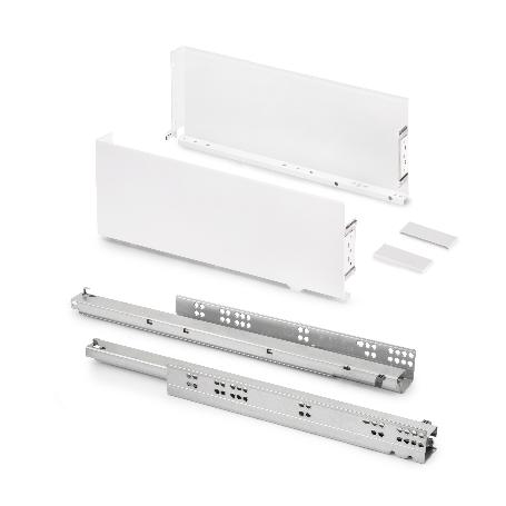 EMUCA CAJÓN EXTERIOR SIMPLEX 25KG DE ALTURA 159MM, PROFUNDIDAD 490MM, ACERO, PINTADO BLANCO