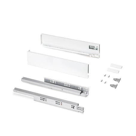 EMUCA CAJÓN EXTERIOR PROTONE 30KG CON GUÍAS DE EXTRACCIÓN TOTAL Y CIERRE SUAVE, ALTURA 93MM, PROFUNDIDAD 450MM, ACE