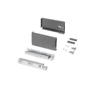 EMUCA CAJÓN EXTERIOR PROTONE 30KG CON GUÍAS DE EXTRACCIÓN TOTAL Y CIERRE SUAVE, ALTURA 131MM, PROFUNDIDAD 270MM, AC