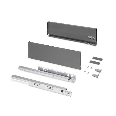 EMUCA CAJÓN EXTERIOR PROTONE 30KG CON GUÍAS DE EXTRACCIÓN TOTAL Y CIERRE SUAVE, ALTURA 131MM, PROFUNDIDAD 450MM, AC