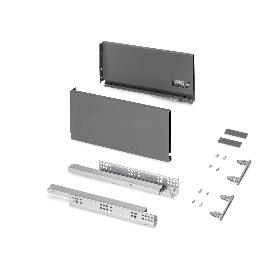 EMUCA CAJÓN EXTERIOR PROTONE 30KG CON GUÍAS DE EXTRACCIÓN TOTAL Y CIERRE SUAVE, ALTURA 178MM, PROFUNDIDAD 350MM, AC