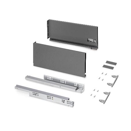 EMUCA CAJÓN EXTERIOR PROTONE 30KG CON GUÍAS DE EXTRACCIÓN TOTAL Y CIERRE SUAVE, ALTURA 178MM, PROFUNDIDAD 400MM, AC