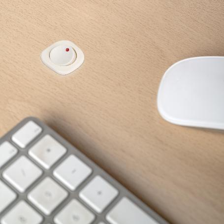 EMUCA LOTE DE 10 INTERRUPTORES PARA EMPOTRAR D21X21, PLÁSTICO, BLANCO