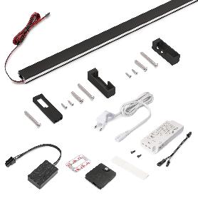 EMUCA KIT DE BARRA PARA ARMARIO LUXE, TIRA LED 4,5X8 NEONLYNX V, SENSOR DE MOVIMIENTO RF SMART Y CONVERTIDOR SMART 