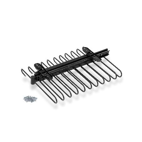 EMUCA PANTALONERO EXTRAÍBLE, 11 VARILLAS, GUÍAS DE EXTRACCIÓN TOTAL, ACERO, PINTADO NEGRO