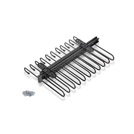 EMUCA PANTALONERO EXTRAÍBLE, 11 VARILLAS, GUÍAS DE EXTRACCIÓN TOTAL, ACERO, TITANIO