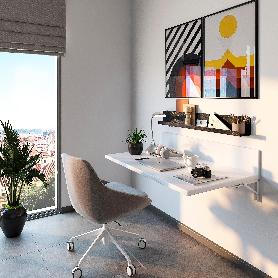 EMUCA JUEGO DE SOPORTES PLEGABLES PARA ESTANTE, LONGITUD 403MM, ACERO, PINTADO BLANCO