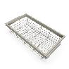 EMUCA KIT DE CESTA DE ALAMBRE Y BASTIDOR DE GUÍAS CON CIERRE SUAVE PARA ARMARIO, REGULABLE, MÓDULO 900MM, GRIS PIED