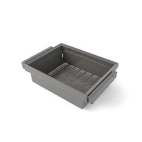 EMUCA KIT DE CAJÓN METÁLICO Y BASTIDOR REGULABLE QUARTZ PARA ARMARIOS, GUÍAS DE CIERRE SUAVE Y EXTRACCIÓN TOTAL, MÓ