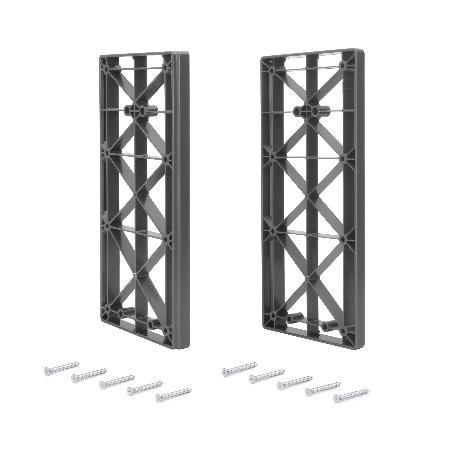 EMUCA SUPLEMENTO LATERAL PARA COLGADOR ABATIBLE PARA ARMARIO SWAY, PLÁSTICO, TITANIO