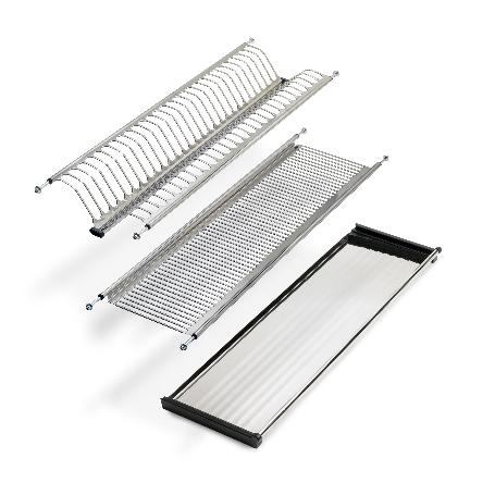 EMUCA ESCURREPLATOS ACERO INOXIDABLE DRYNOX, MÓDULO 450MM, ACERO INOXIDABLE