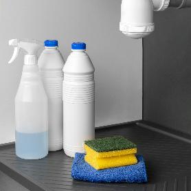 EMUCA PROTECTOR FONDO FREGADERO SINK PARA MUEBLE DE COCINA, M60, 567X580MM, ESPESOR DE TABLERO 16MM, CORTABLE, PLÁS