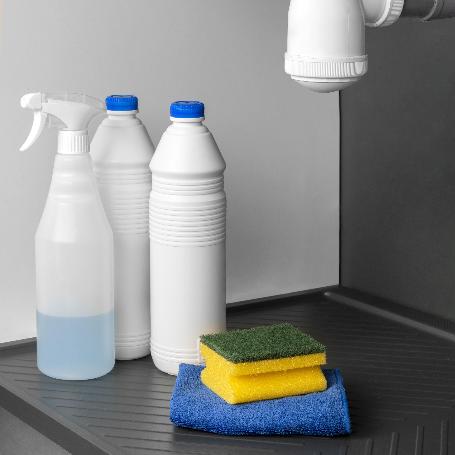 EMUCA PROTECTOR FONDO FREGADERO SINK PARA MUEBLE DE COCINA, M90, 867X580MM, ESPESOR DE TABLERO 16MM, CORTABLE, PLÁS