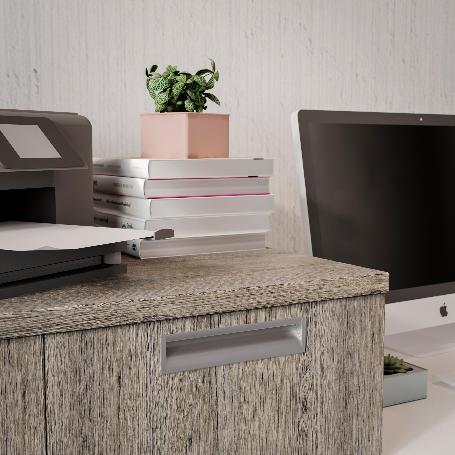 EMUCA LOTE DE 5 TIRADORES PARA MUEBLE ALFAFAR, L190MM, INTEREJE 160MM, ALUMINIO, ANODIZADO MATE