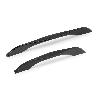 EMUCA LOTE DE 8 TIRADORES PARA MUEBLE VARNA, L181MM, INTEREJE 160MM, ZAMAK, PINTADO NEGRO