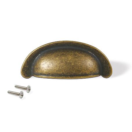 EMUCA TIRADOR PARA MUEBLE ALBERIC, L77MM, INTEREJE 64MM, ZAMAK, BRONCE