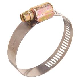 ABRAZADERA SIN FIN ACERO INOXIDABLE ANCHO 12 MM. -  Ø 25 / 40 MM.  ABRAZADERA METALICA DE TORNILLO, ABRAZADERA SIN 